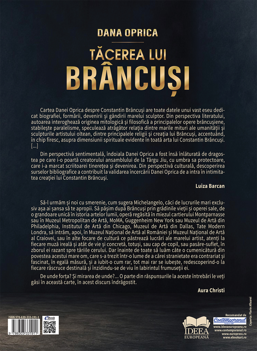 Oprica-Dana-Tacerea-lui-Brancusi-Album-2026-cop4